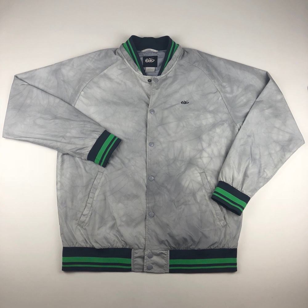 Nike 6.0 Snap Button Up Jacket Gray Sz Large